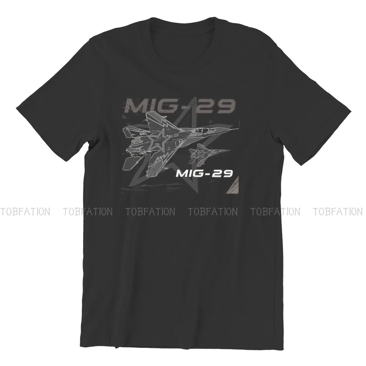 MIG-29 Round Collar TShirt Russian USSR CCCP Fabric Classic T Shirt Men Tops Fashion Fluffy Big Sale