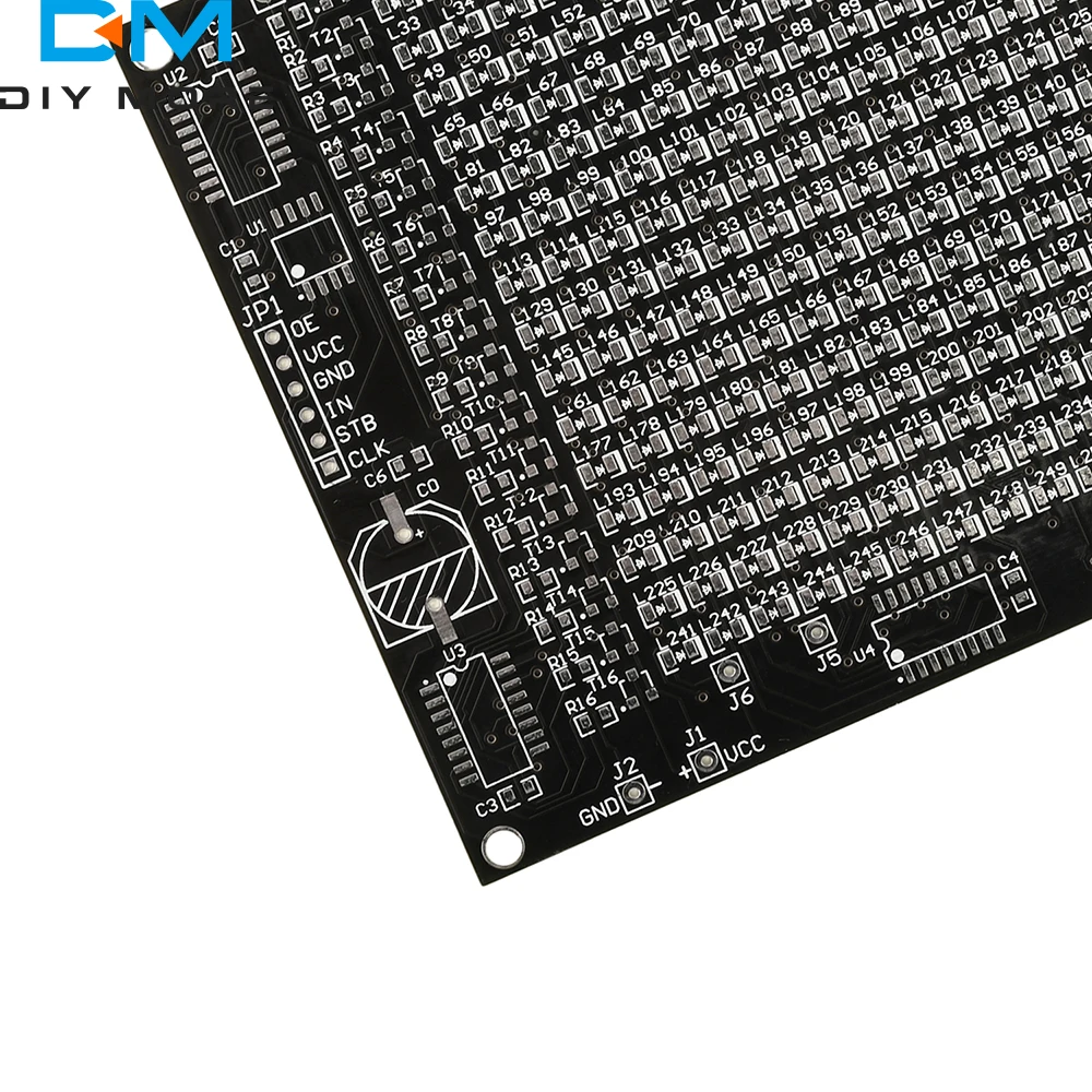64/256LED Red Display LED SMD Dot Matrix Advertising Screen Kit 0-9 Digital Display Fun DIY Electronic Kit Soldering Practice