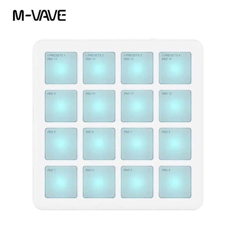 Hot M Vave Midi Pad Portable Dj Controller Rgb Lighting Professional Music Arrangement Keyboard For Music Production Performance
