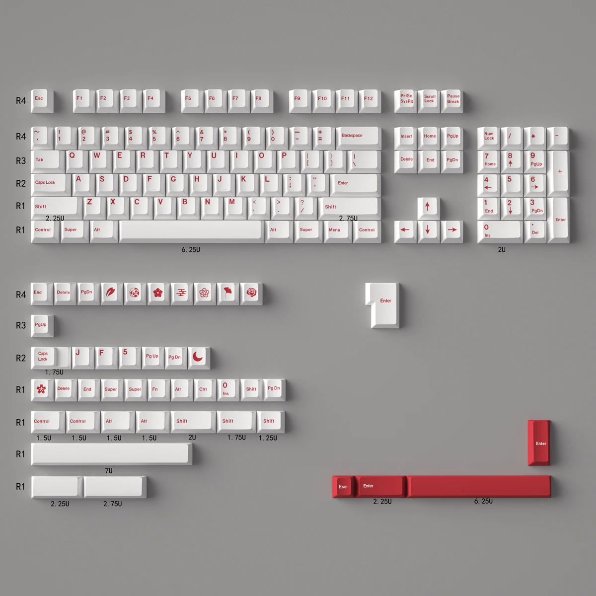 144 キー GMK クローンダークキーキャップミニマルブラック PBT 染料