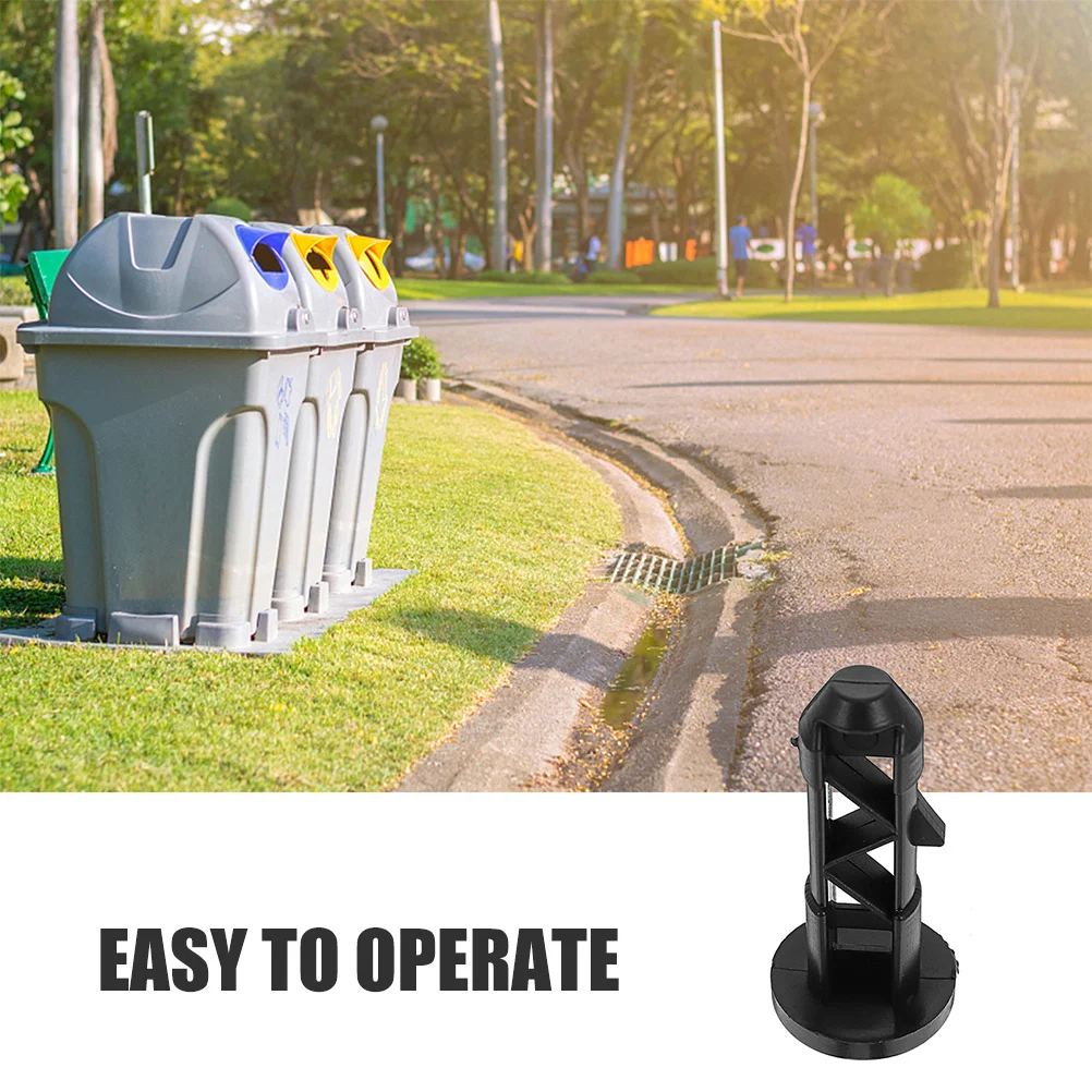 4 قطعة غطاء سلة المهملات مزلاج البلاستيك استبدال دبوس ل سلة المهملات في الهواء الطلق قفل الأمن مشبك تركيبات ملحقات الأجهزة #5