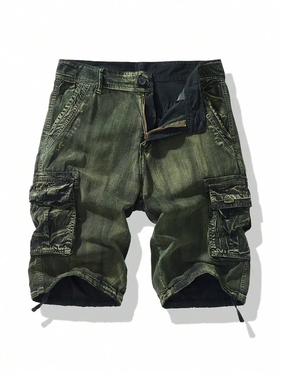 

Mens Cargo Shorts Outdoor Multi-Pocket Casual Wear-Resistant Utility Shorts For Hiking Camping Travel