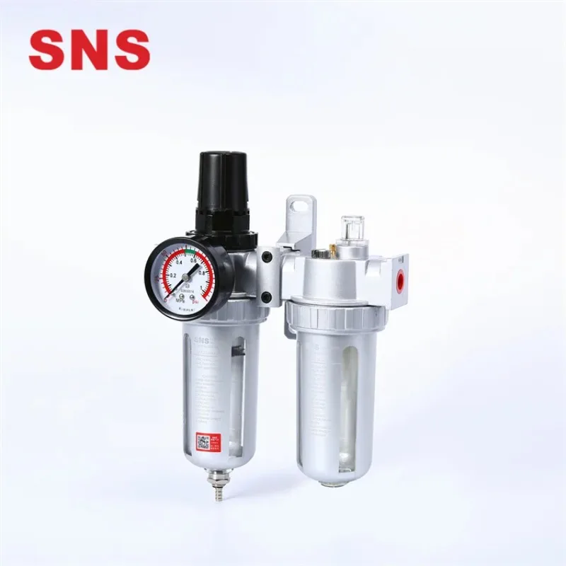 SNS SFC200/SFC300/SFC400 Series pneumatic air filter regulator lubricator F.R.L air source treatment unit