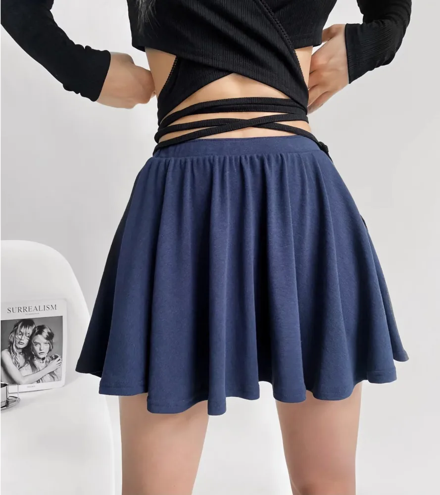 

Spring Summer 2023 New Sweet Spicy Ballet Girls Slim Skirt Slim Pleated High-waiste Skirt Sweet Women Skirts V128