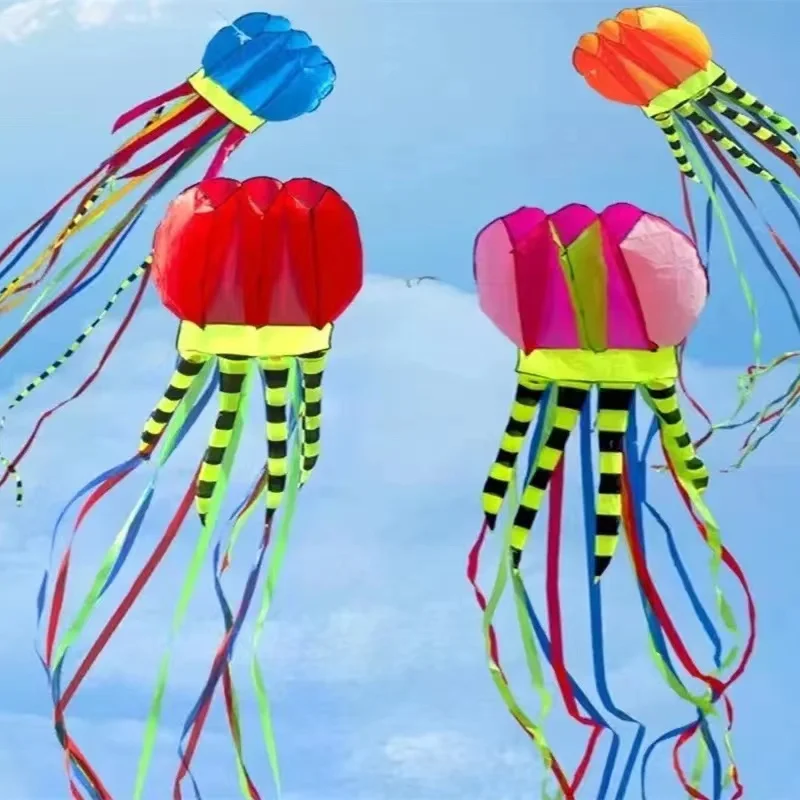 Free shipping 8m jellyfish kites flying for adults kites line nylon kites factory inflatable show kite paramotor paraglider wind