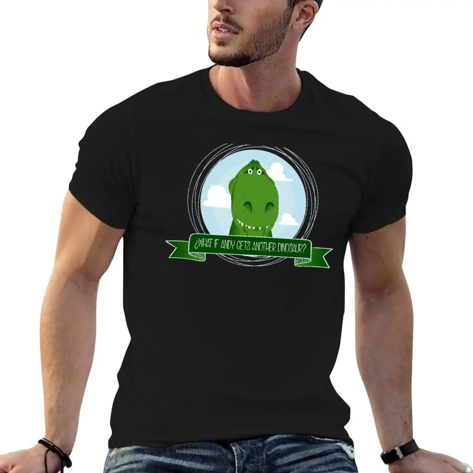 

Rex is scared T-Shirt t shirt man casual t shirts for man pack white T-Shirt