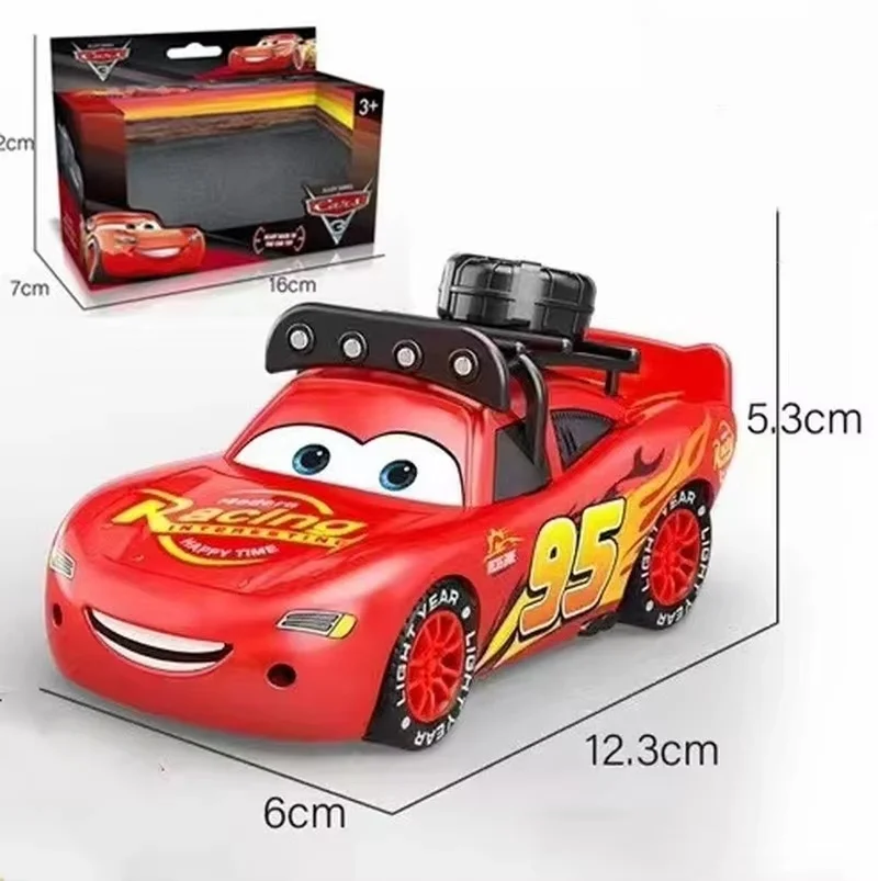 Cartoon Disney Lightning Mcqueen Autos Legierung Auto Original Modell Mit Beleuchtung und Musik Zurückziehen Mcqueen Auto Modell Set Spielzeug Geschenk