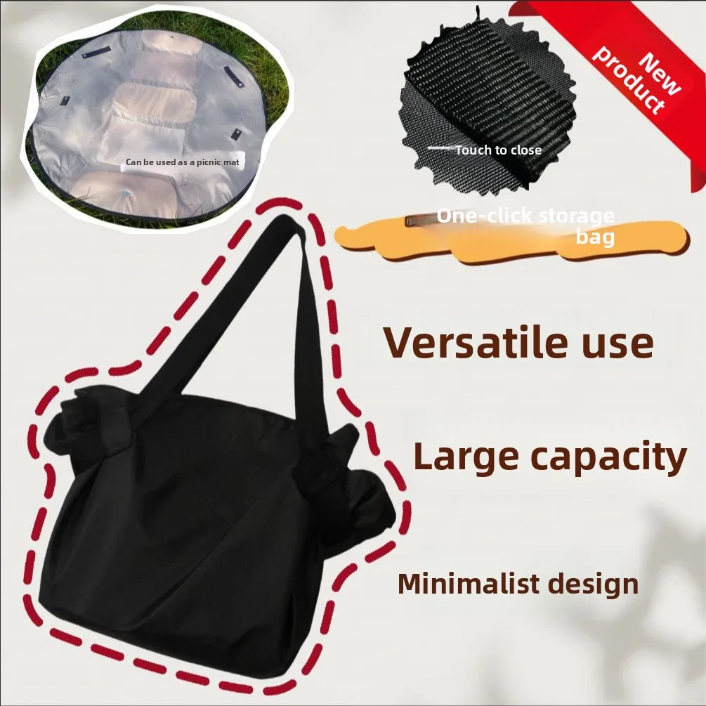 Outdoor Travel Large Capacity Shoulder Bag Women's Fashionable Japanese Style Multi-Functional Single Shoulder Handbag