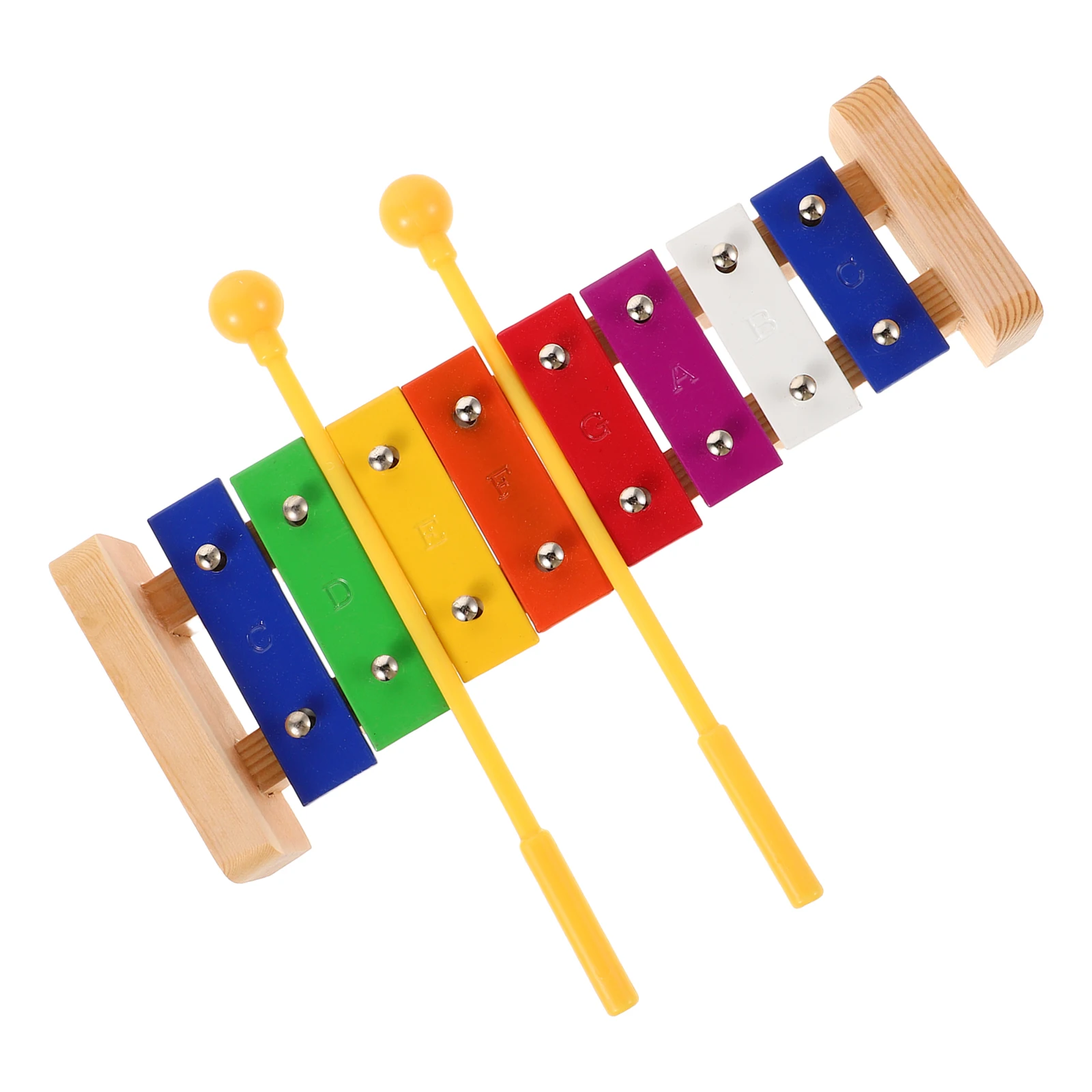 

1 set Funny 8-Note Wooden For Kids Baby Montessori Instruments Educational Music Metal Keys Glockenspiel Piano Toddler Musical