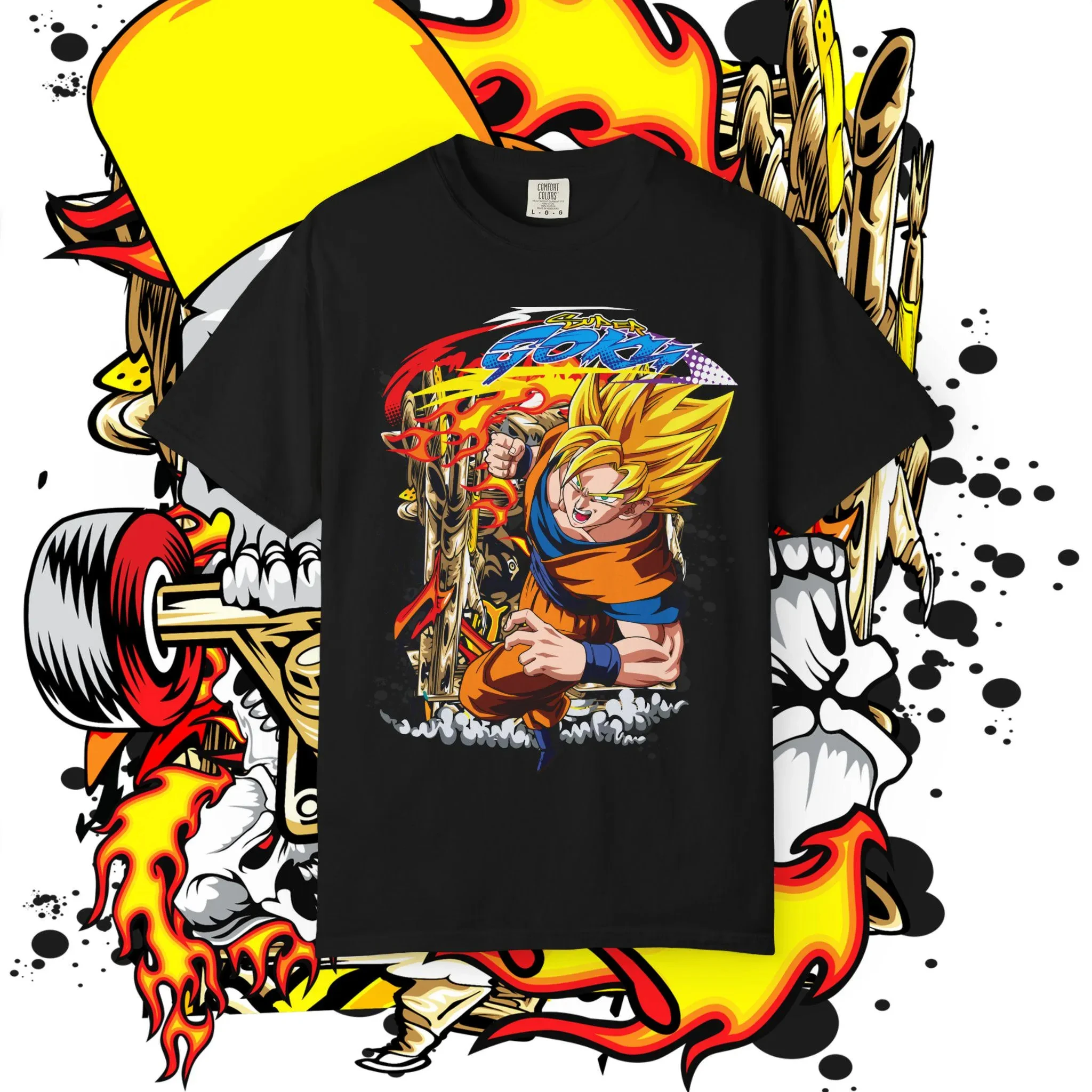 2026 Neues Heißes Sommer-T-Shirt mit Dragon Ball-Motiv, Hochwertige Reine Baumwolle, Anime-Grafik, Unisex Casual Streetwear T-Shirt