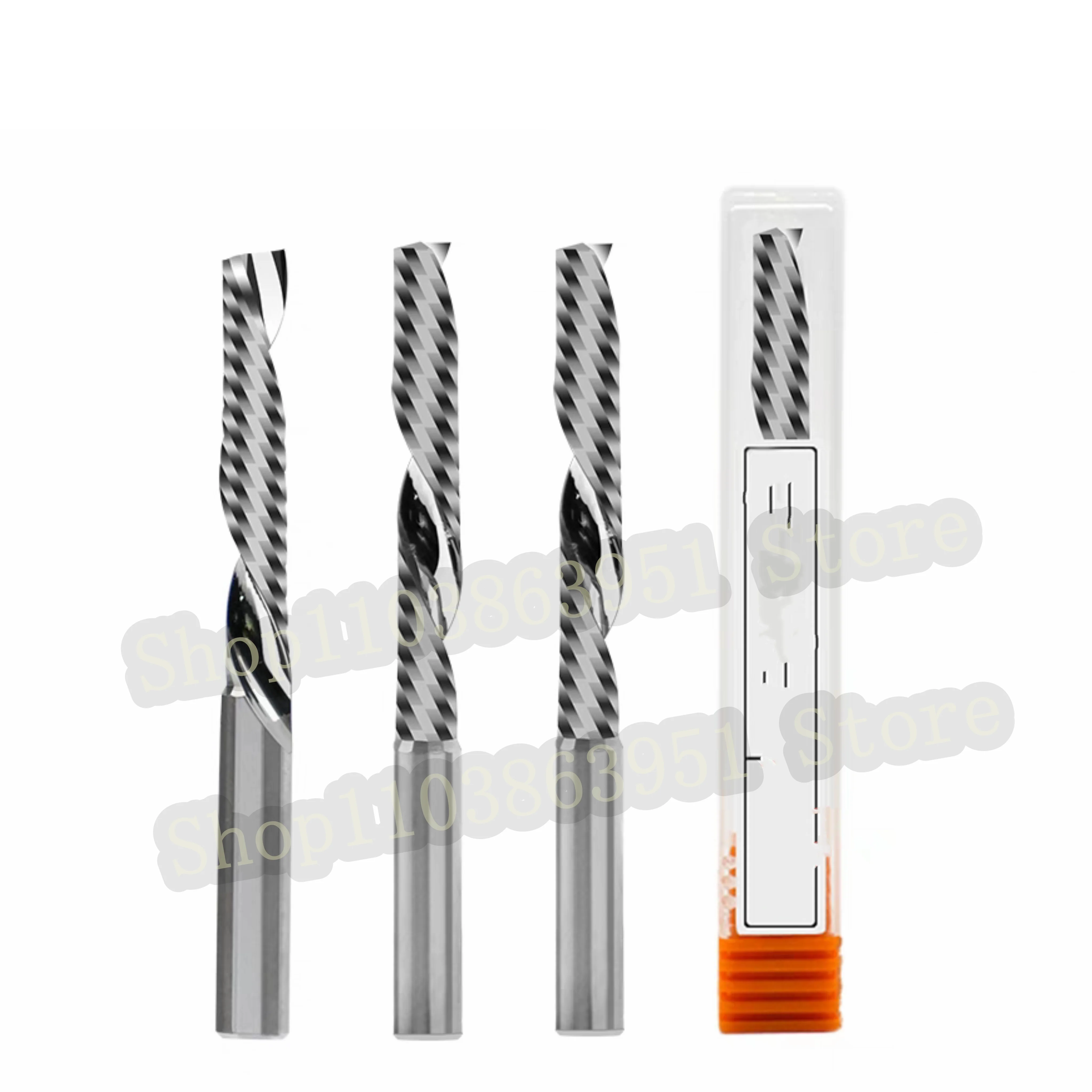 

1Pcs 3.175mm 4mm 5mm 6mm 8mm 10mm Down cut Milling Cutter Left Single Flute Carbide Endmill CNC Router Bit for Acrylic,MDF,Wood