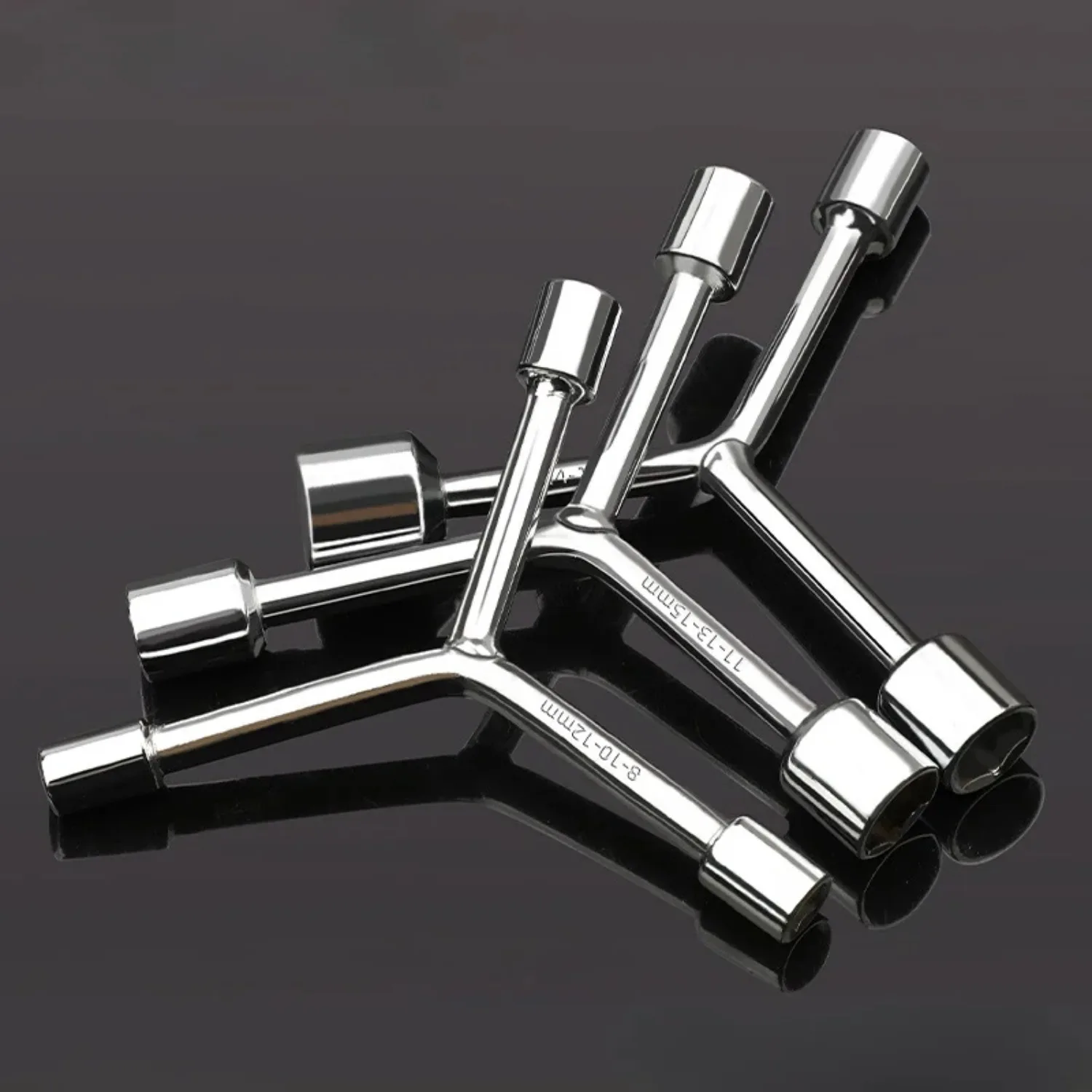 Triangular Socket Wrench Pragmatic Y-type Tri-fork Wrench Three-prong Wrench Bicycle Household Disassembly Repair Tool