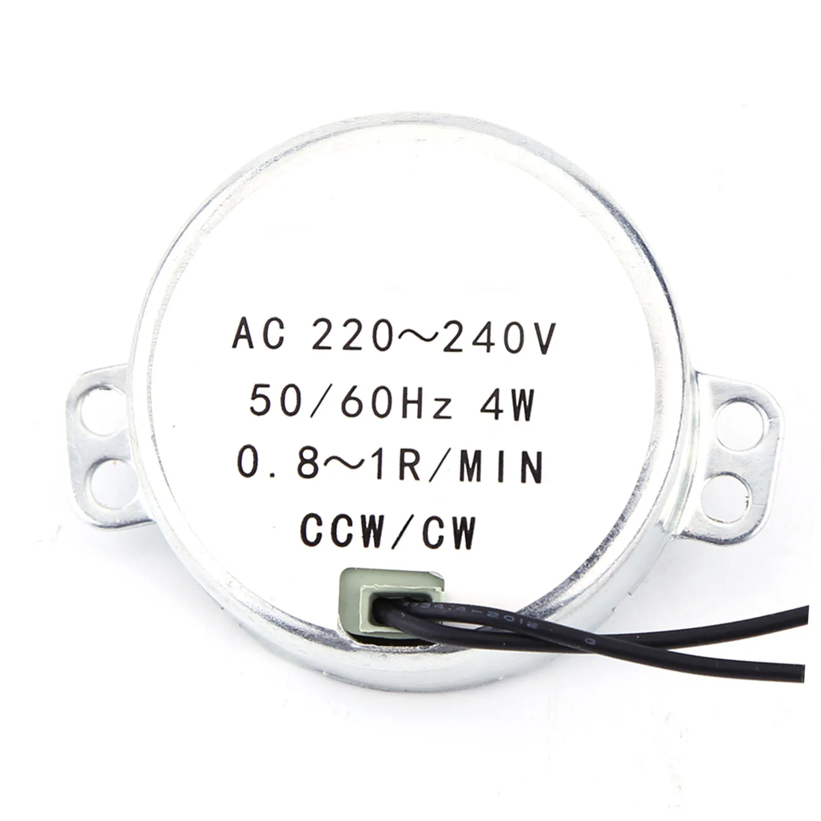 1pc AC 220-240V Synchronous Motor Electric Geared Rotary Motor 4W CW/CCW 0.8-1RPM 2.5-3RPM 5-6RPM 8-10RPM