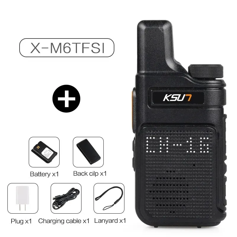 KSUT PMR446 Walkie Talkie 2 stuks Mini-formaat draagbare radio draadloze set tweerichtingsradiostation Comunicador Transceiver