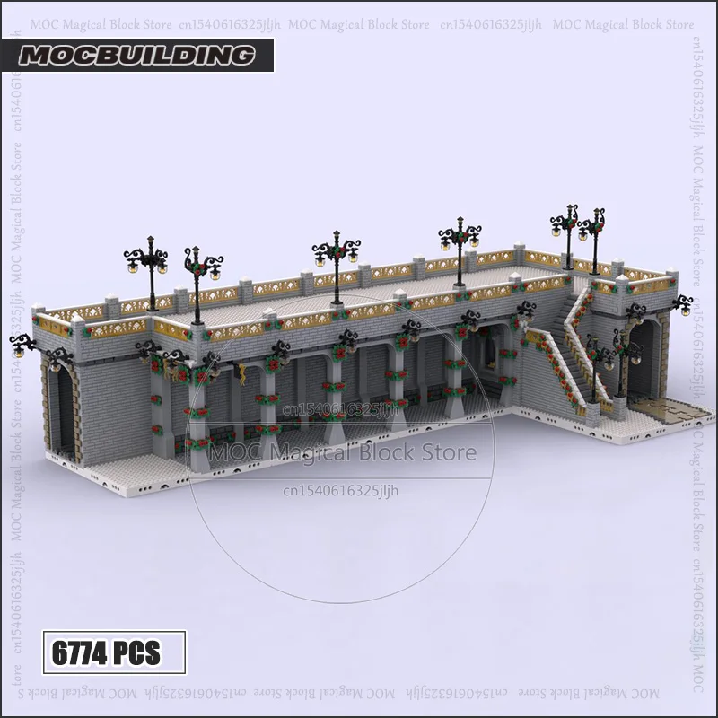 Modulare Tunnel Für Winter Dorf MOC Bausteine Saisonale Weihnachten Technologie Ziegel Burg Architektur Spielzeug Weihnachten Geschenke