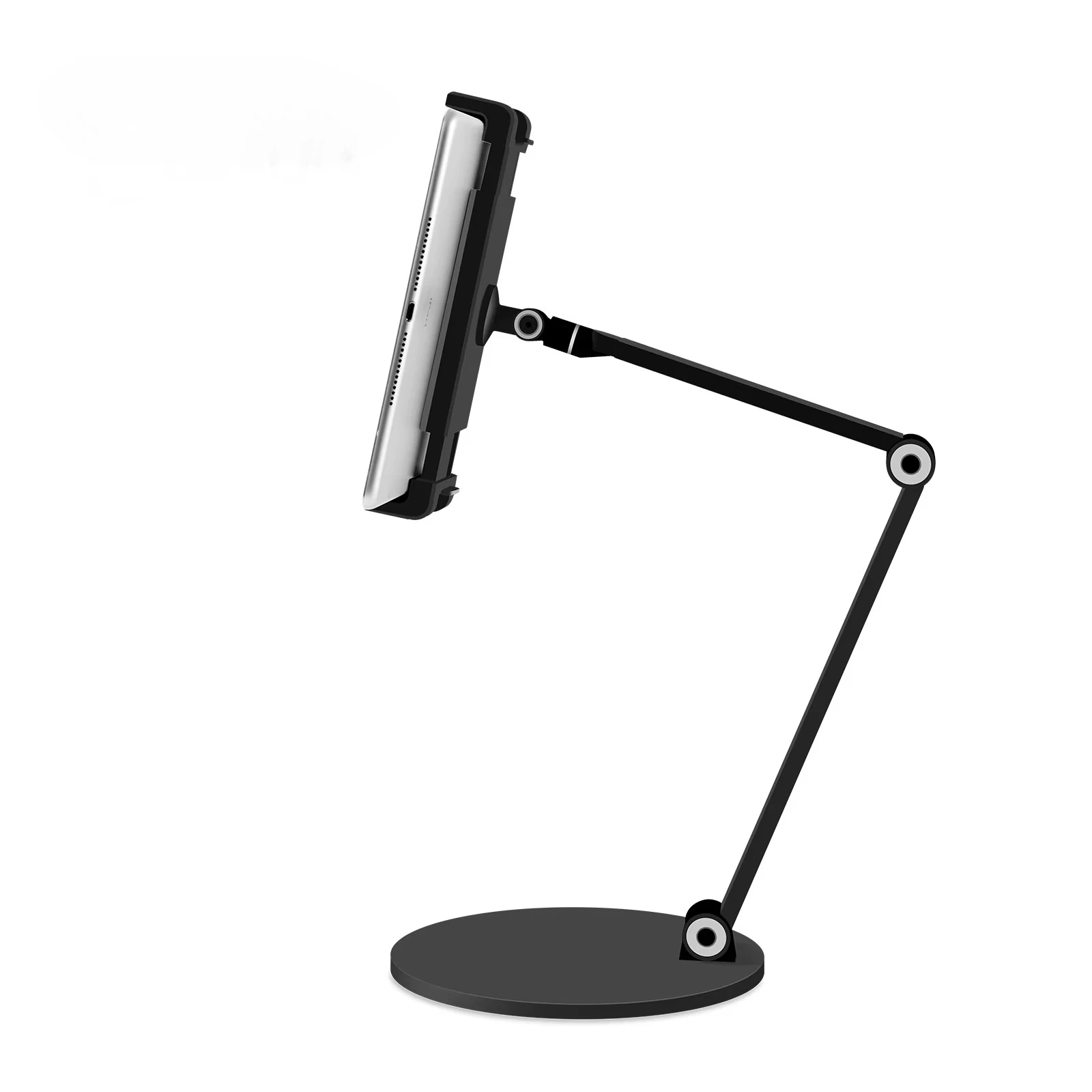 

Aluminium Folding Flexible Long Arm Height Angle Adjustable 360 Degrees Rotate Universal 4-13 Inches Tablet Phone Stand Holder