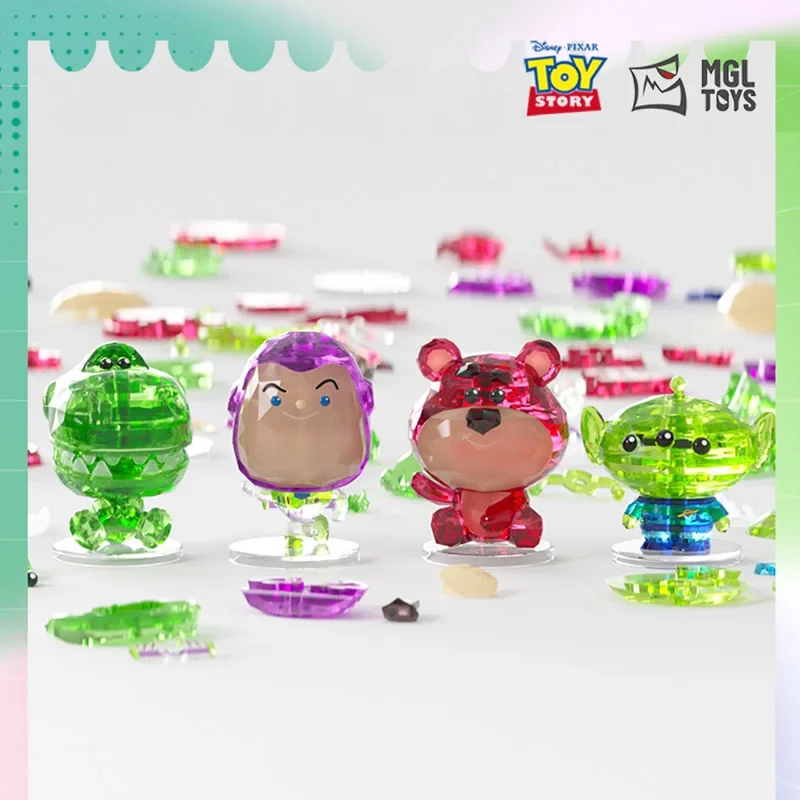 Toy Story Lotso Buzz Lightyear Alien Crystal Building Block Puzzle Assembled Model Collection Figure Kid Toy Gifts Blind Box