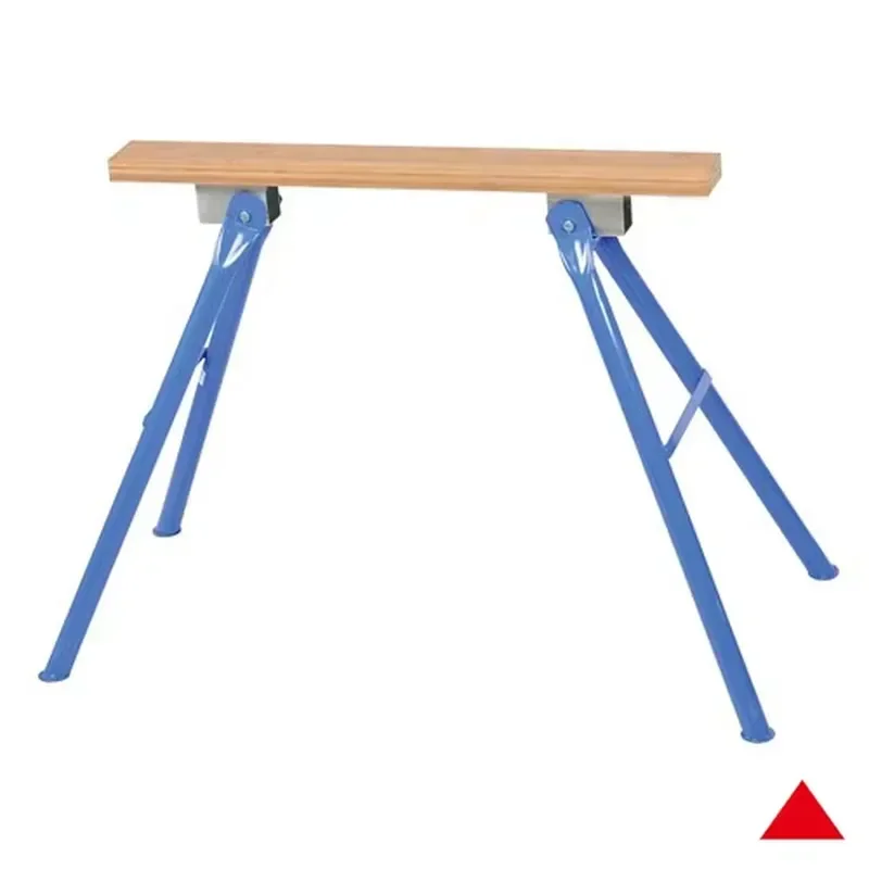 2 Pack Portable Folding Legs Sawhorse Heavy Folding Metal Saw Horses