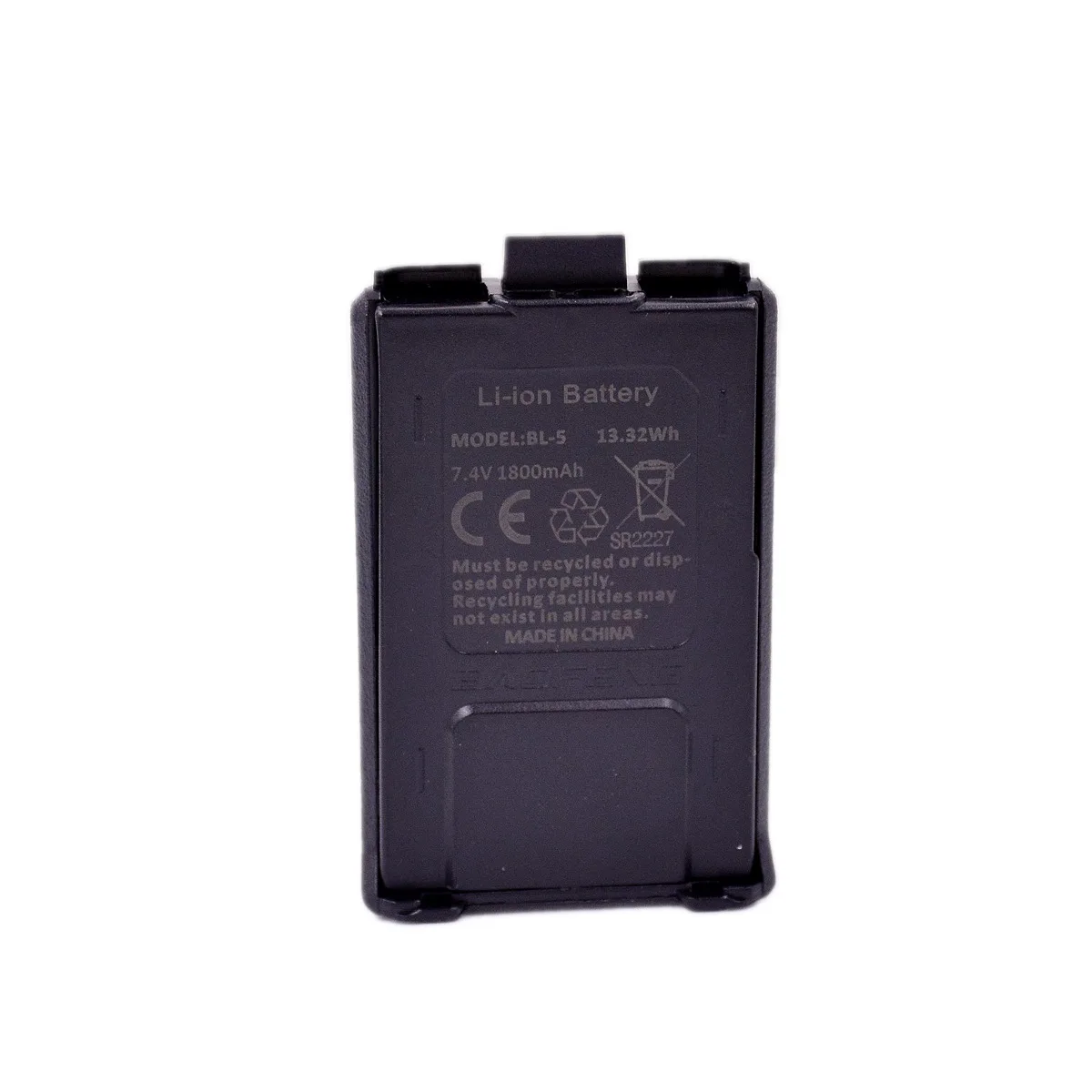 BAOFENG BL5 Li-ion Battery Pack 1800mAh 13.32Wh for Baofeng UV5R F8 5RB 5RE F8HP HAM Radio Accessory Replacement