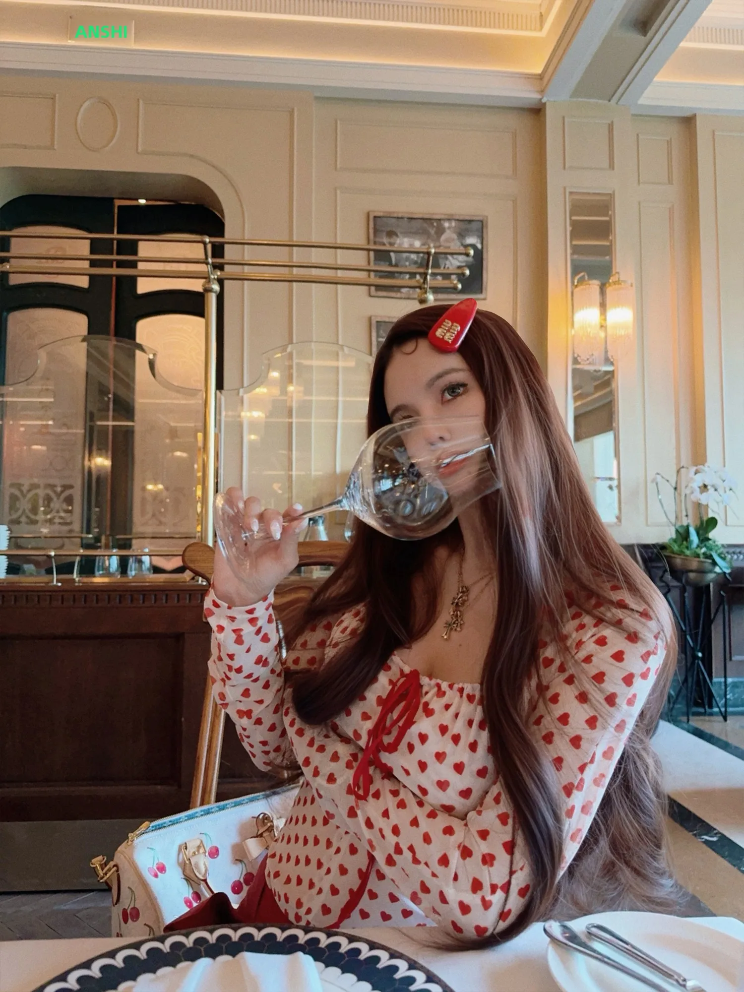 

Zhaochencen Love Heart Print Me Long Sve T-irt Women's Slim Fit Sli Casual Top Breathable Spring Faion 2026