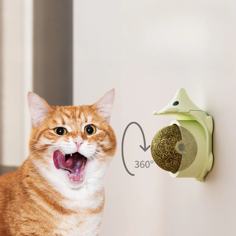 Katzenminze Bälle lustige leck bare Katze Snack Katzenminze Bälle Kätzchen spielen Kauen Reinigung Zähne Spielzeug für kleine mittlere Katzen Haustier liefert