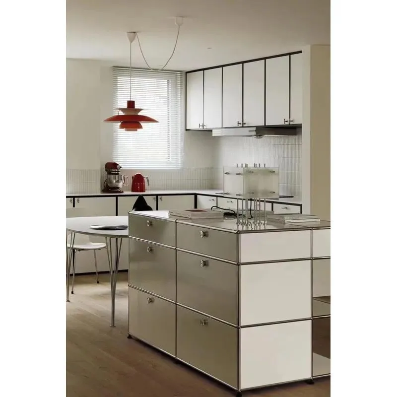 for Modular stainless steel modern lockers - load resistance 50kg CE certified, adjustable shelves, home furniture, hotel