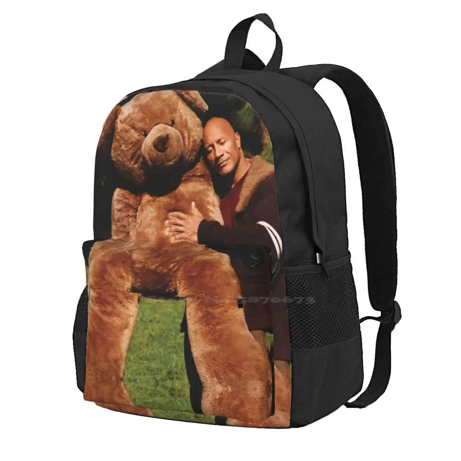 The Rock N Bear Hot Sale Backpack Fashion Bags Dwayne Johnson Actor The