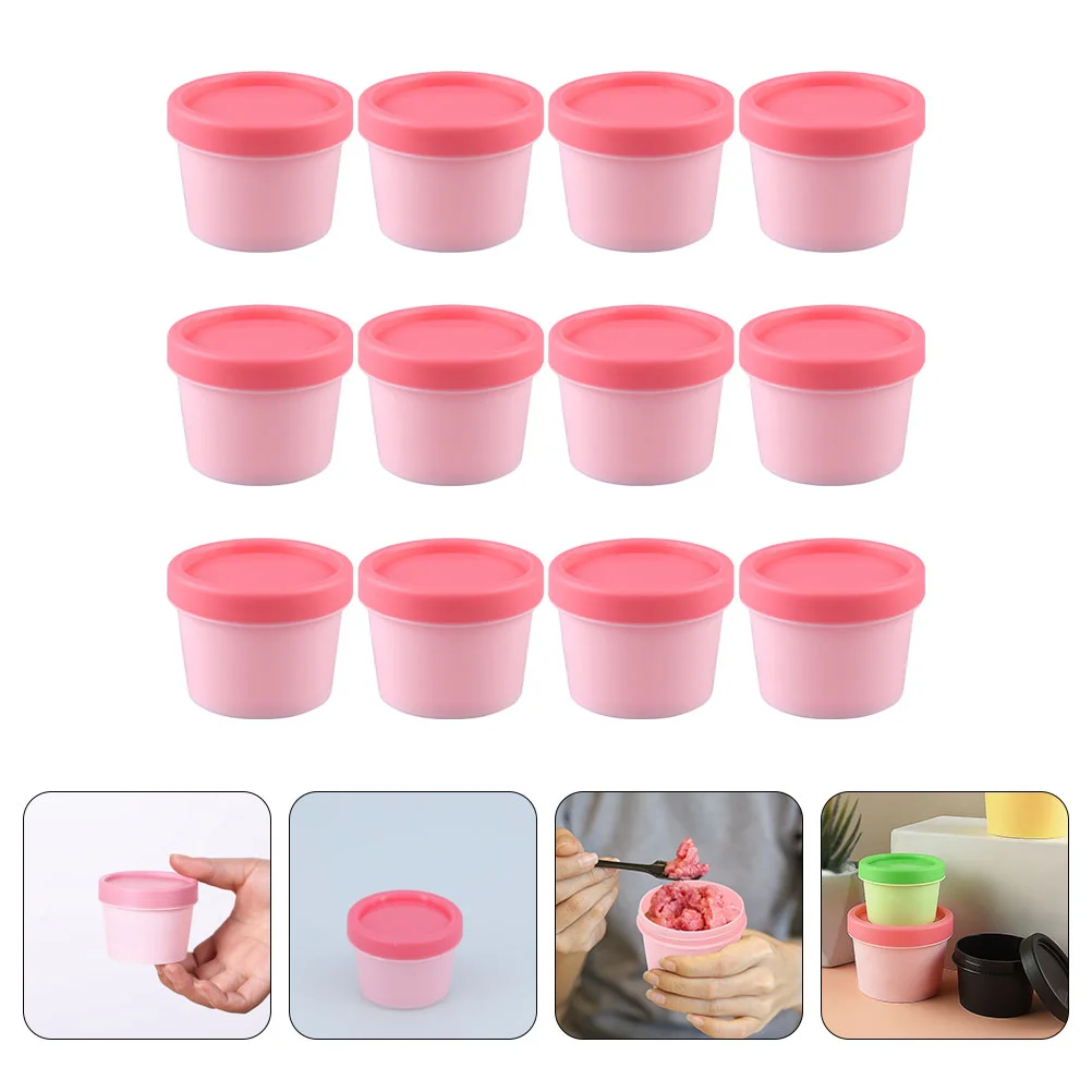 

12 Pcs Mask Bottle Box Empty Cosmetics Containers Containers Refillable Makeup Cosmetics Case Travel Storage Jars Plastic Cream