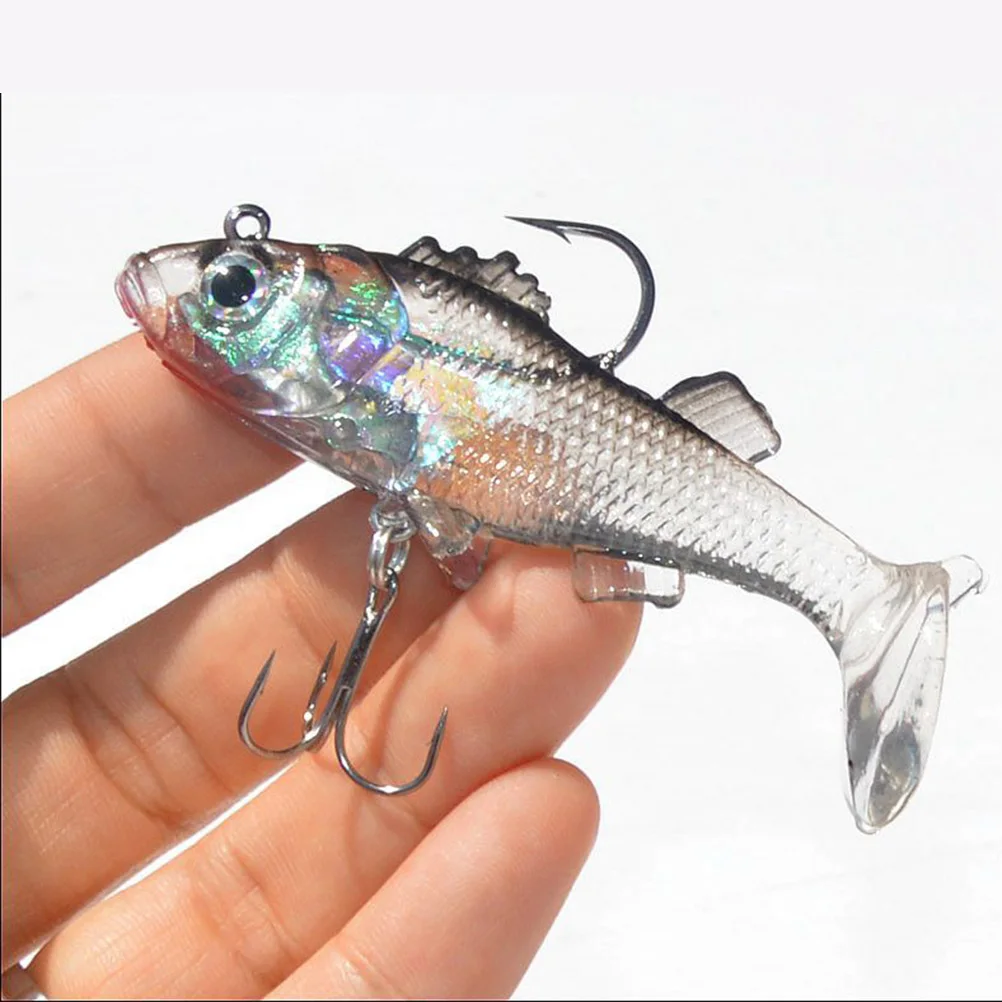 

Lifelike Shrimp Fishing Lures Bait Hooks Compact Soft Plastic Bass Salmon Walleye Snakehead Freshwater
