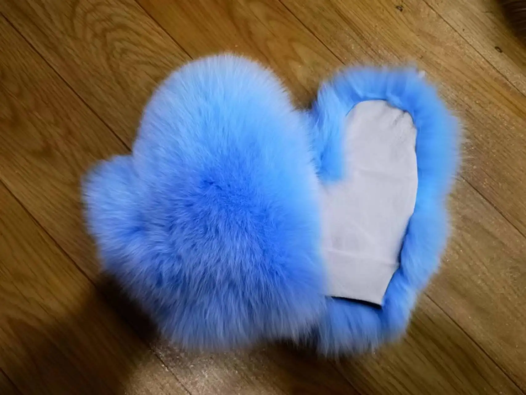 Neue Marke Winter Frauen natürliche echte Fuchs Pelz Handschuhe warm echte Fuchs Pelz Fäustlinge Mädchen Mode Luxus echte Fuchs Pelz Handschuh – Detail 11