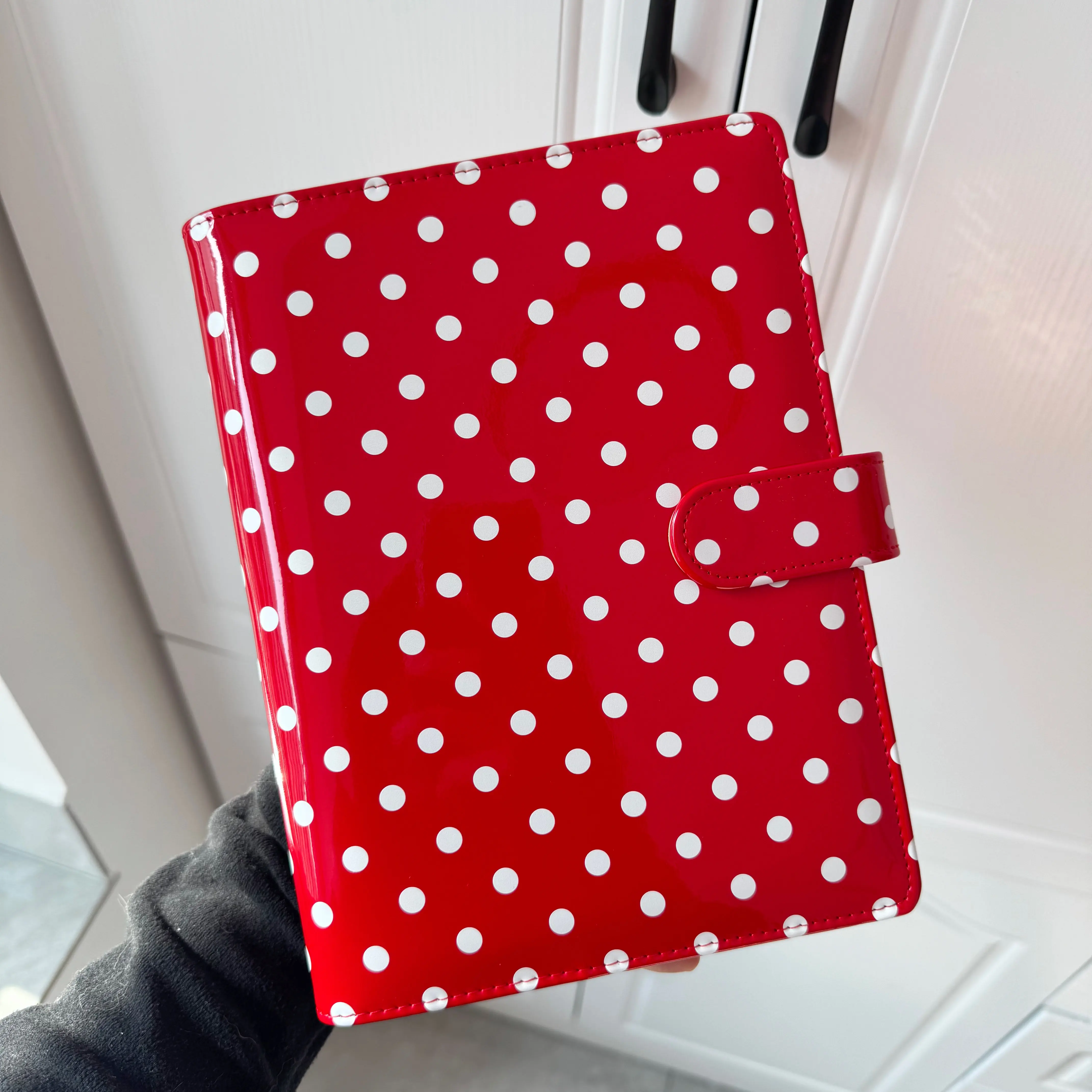 MINKYS Polka Dots PU-Leder A5 Kpop Fotokarten Sammelordner Idol Fotokarten-Buch Idol Aufbewahrungsalbum – Detail 5