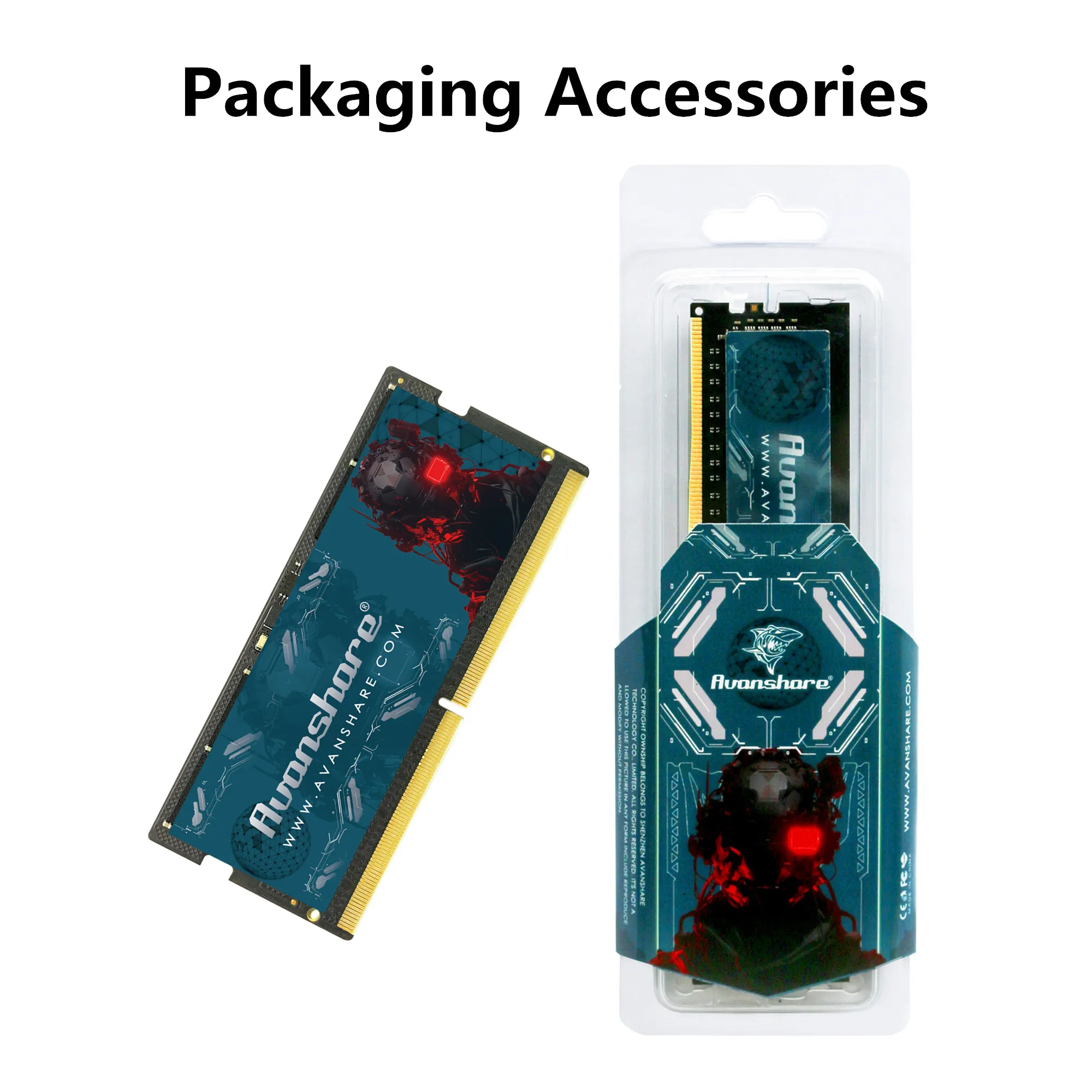 ذاكرة الوصول العشوائي للكمبيوتر المحمول Avanshare DDR5 8GB 16GB 32GB 5600MHz تدعم اللوحات الأم Intel AMD DDR5