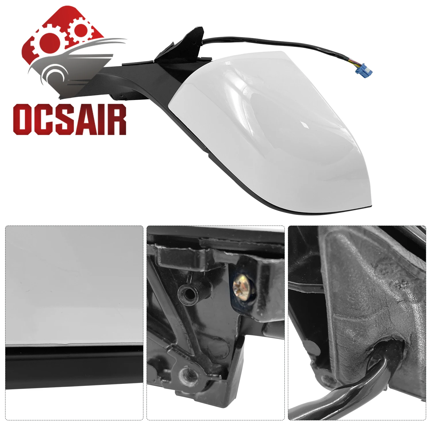 Door Mirror Assembly Rear View Mirror Left Right Compatible with Tesla Model 3 2017 2018 2019 20 21-23 Replace 51167177128