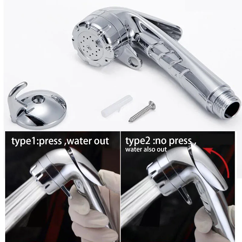 Cabeça de chuveiro mangueira conector douche kit válvula cobre banheiro spray bidé jet torneira titular mangueira casa hotel banheiro pulverizador c2