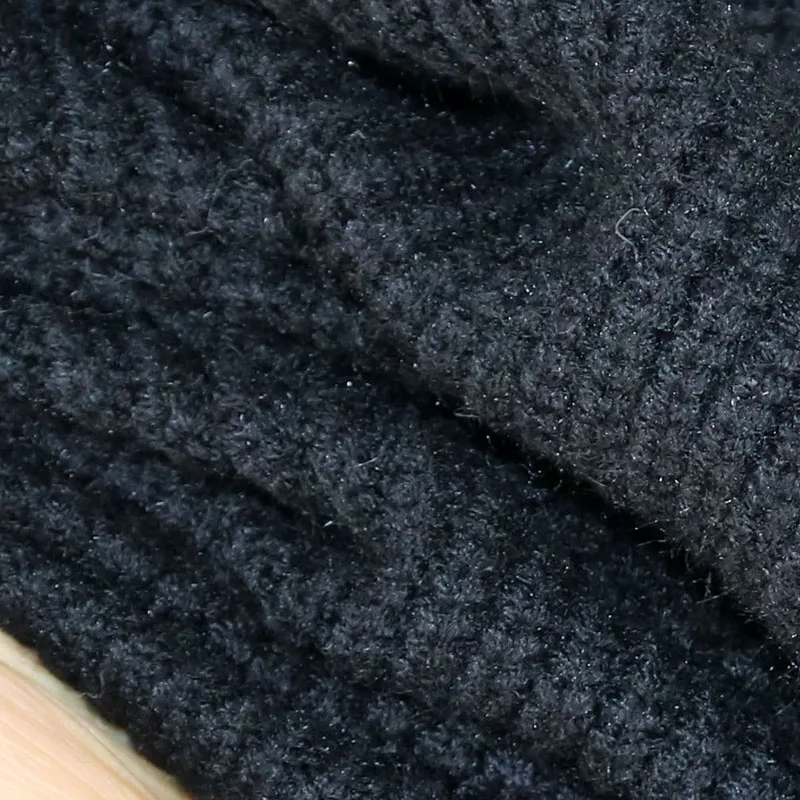 Suéter de Punto Hoado de Manga Larga Estilo Urbano, Hilo ueso, Cuello Medio Alto, Csa Interior Cálida para Mujer, Otoñ...