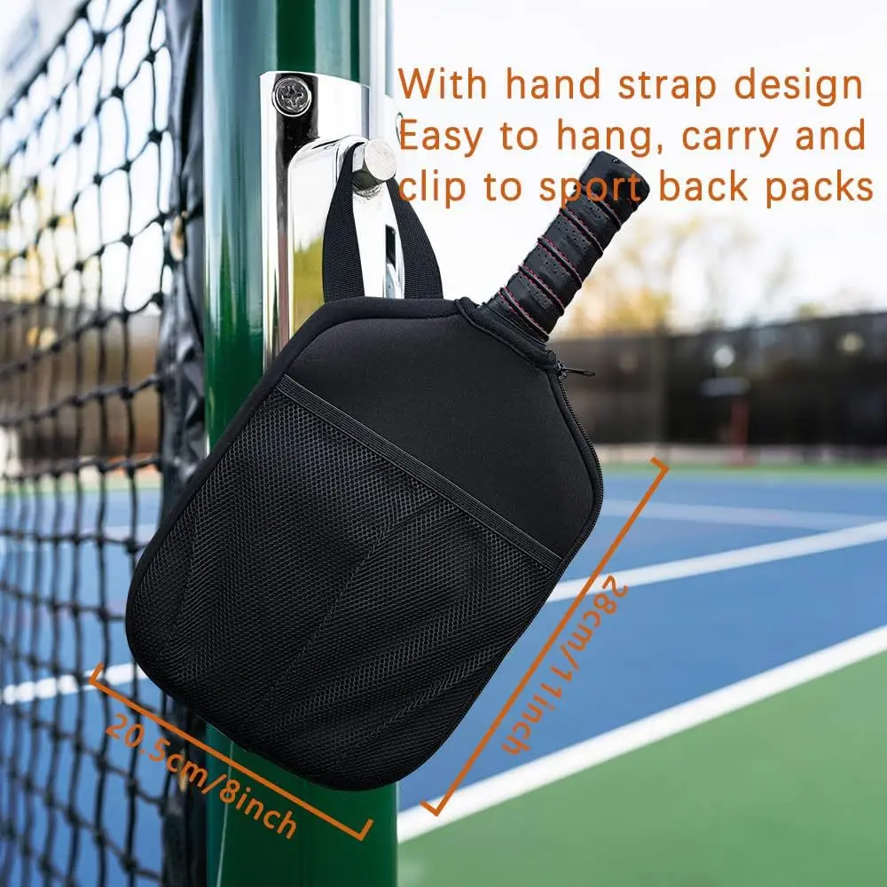 SONGYI Pickleball Paddle Cover Neoprene Sleeve with Lanyard Mesh Pocket Lightweight Foam Storage Case Protects Pickleball Racket - Image 4