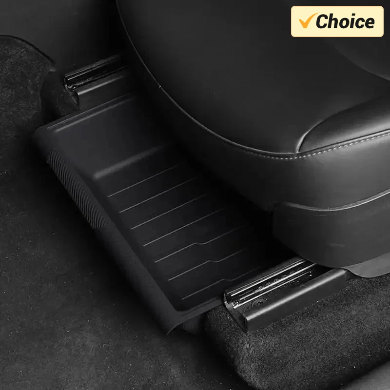 For Tesla Model Y Under Seat Storage Box Case Car Seat Organizer Vehicle Underseat Drawer Holder for Tesla Model Y Interior Tray