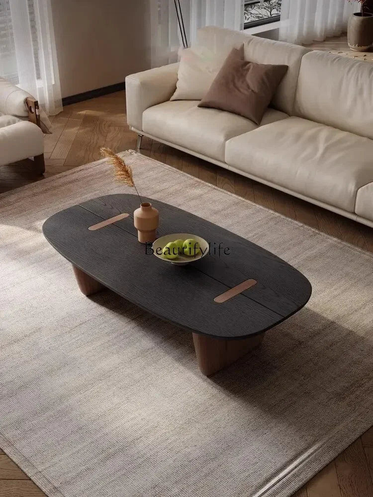 

04ld14Vintage Style Coffee Table for Living Room, Modern Minimalist Designer Retro High-End Tea Table