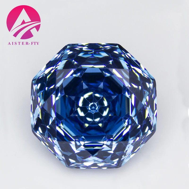 Royal Blue Rose Cut Cubic Zirconia Stone 6.0mm / 7.0mm / 8.0mm / 10.0mm CZ Gemstones for Jewelry Making