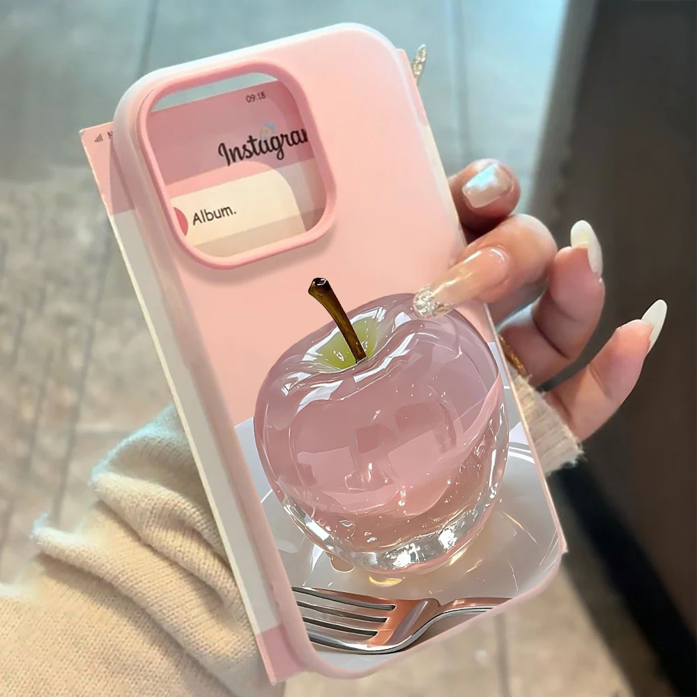 Für Samsung Galaxy S21 S26 S25 S24 S23 S22 Ultra Plus FE Hülle Kunst-Apple-Muster-Cover für A37 A36 A54 A55 A56 Staubdichte Schutzhülle – Detail 1