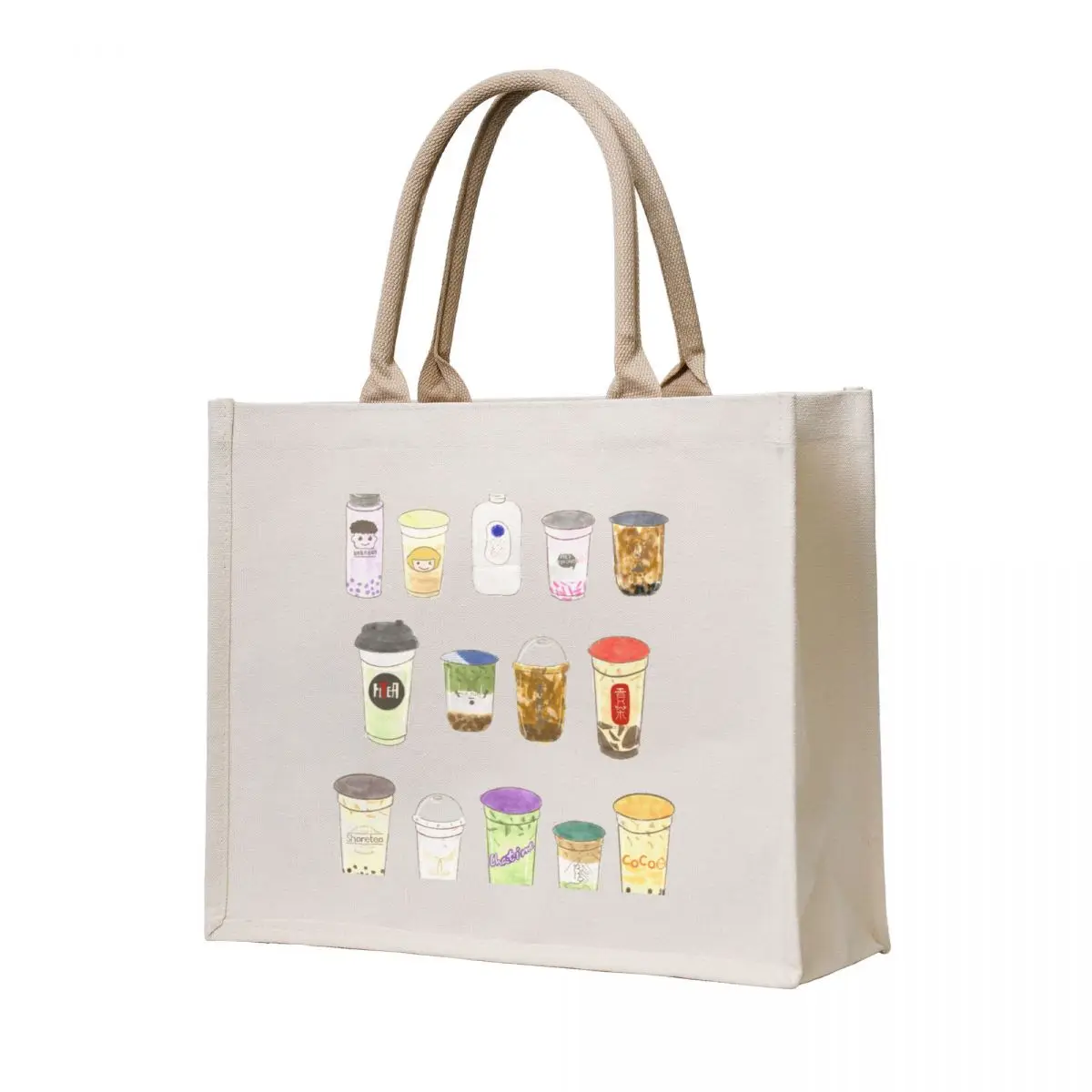 

Bubble Tea Sheet Tote Bag Women's beach bags Woman shopper bag Big bag women