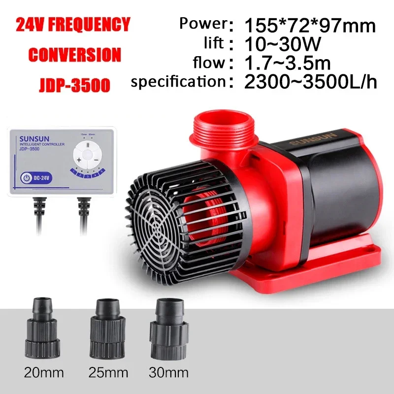 SUNSUN JDP Water Pump DC Pond Variable Frequency Silent Fish Tank Suitable for Marine Coral Reef Aquarium Submersible Pump 220v