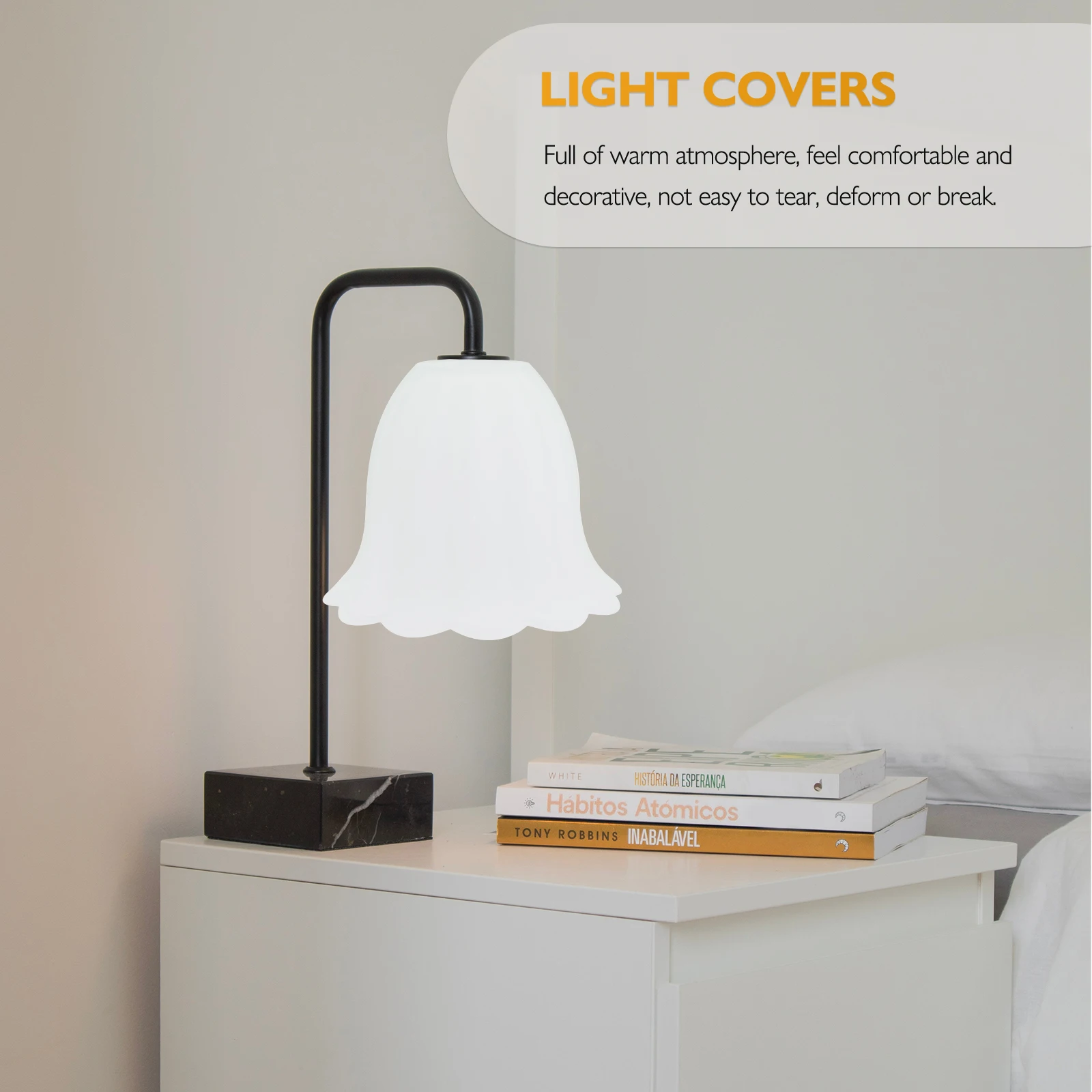 Matglas bloemvormige lampafdekking decoratieve lampenkap voor het ophangen van hangende muurplafondlamp zachte verlichting