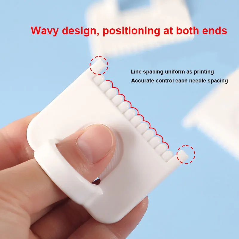 متعددة الوظائف دليل الخياطة قالب عدة إبرة كشتبان حامي الاصبع اللحف محاذاة أداة تباعد أداة الخياطة الدقيقة #5