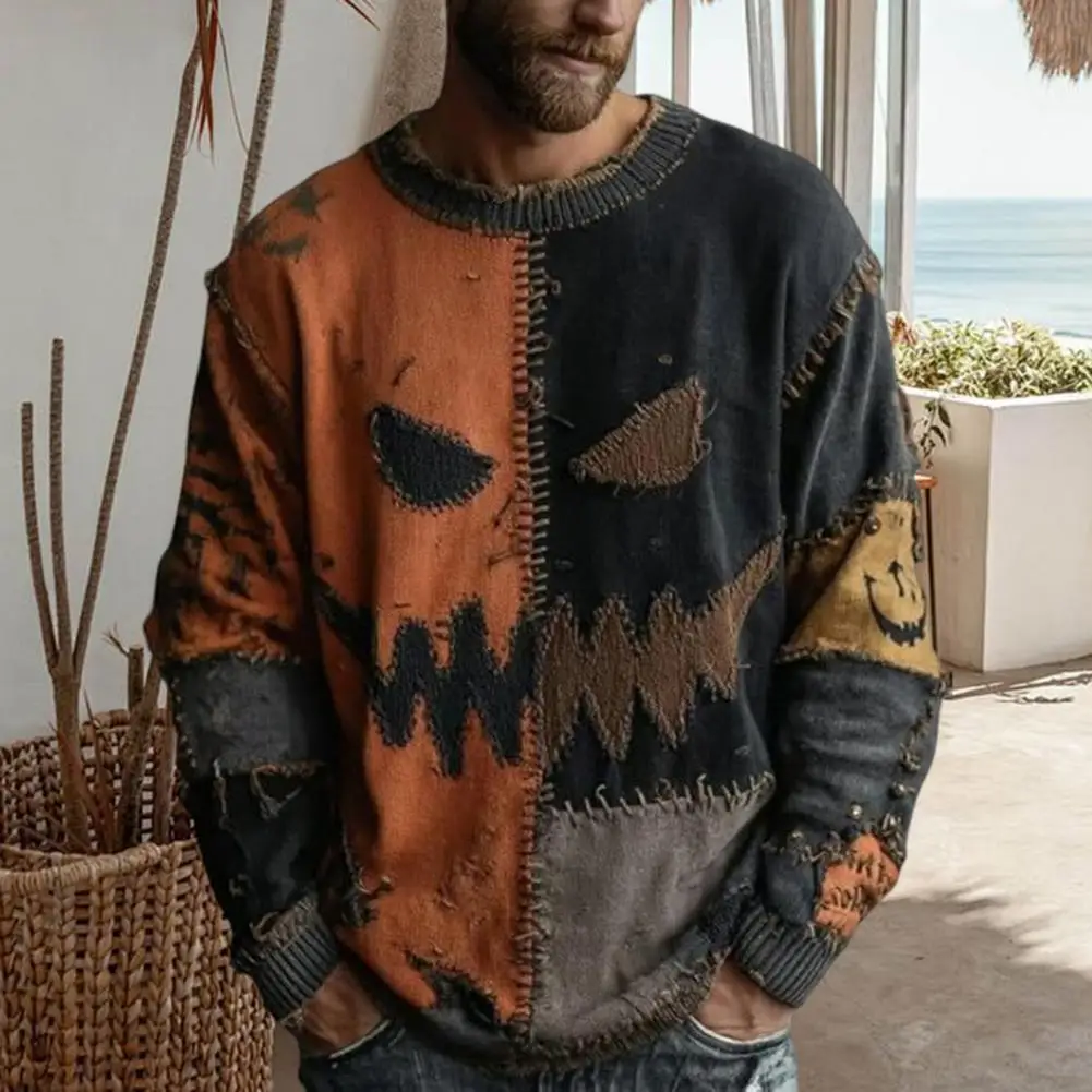 المرقعة طباعة متماسكة سترة المرأة هوديي 2025 ثلاثية الأبعاد الطباعة الرقمية سترة هالوين مخيف الوجه سترة للنساء #5