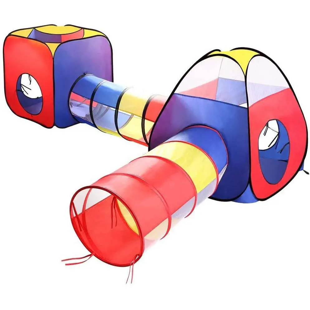 For Kid in Tunnel Tent Castle 4 in 1 Zipper Storage Bags Portable