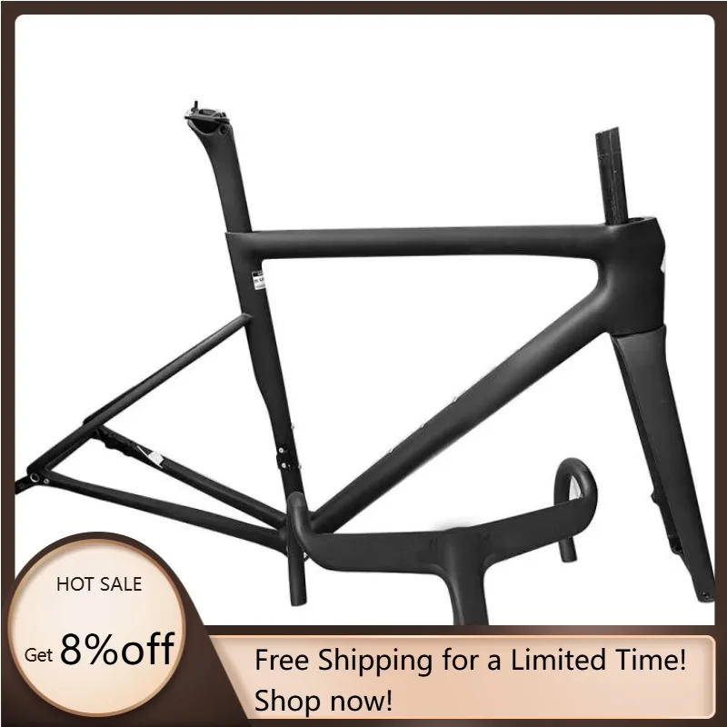 

STLF Hot Sale Carbon Bike Frame 700c Full Internal Carbon Routing Road Disc Carbon Frameset Oem Aero Design Bicycle Frame Handle
