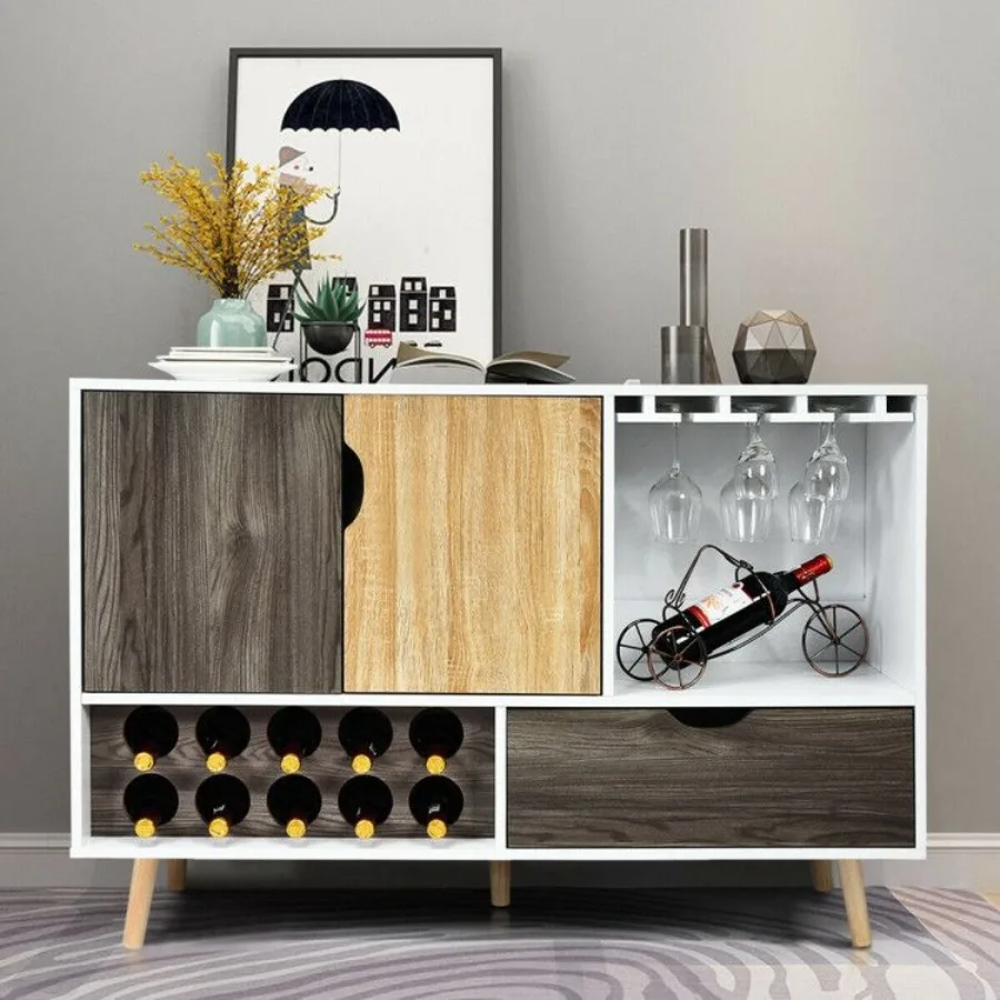 

MidCentury Buffet Sideboard Wooden Storage Cabinet