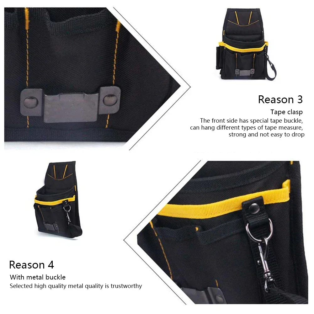 Belt Screwdriver Utility Kit Holder Top Quality 600D Oxford Fabric Tool Bag Electrician Waist Pocket Pouch Bag