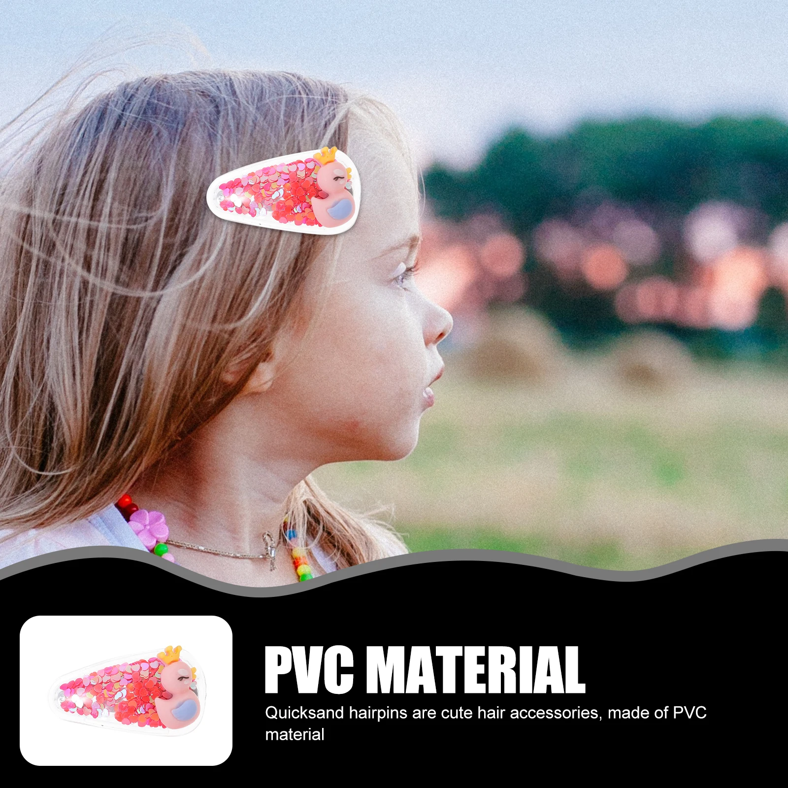 

10pcs Cartoon Children Hair Clips Kids Ages 4 8 Rabbit PVC Colorful Girl Accessories Barrettes Fine